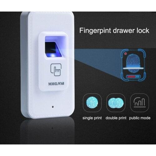 Fingerprint drawer lock electronic Cabinet lock,suit for Bedside cupboards lockers sauna cabinets bookcases filing cabinets etc