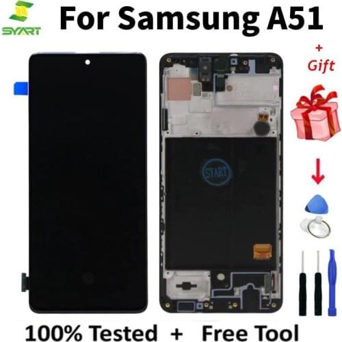 Display For Samsung Galaxy A51 LCD Display A515 original Touch Screen Digitizer frame Assembly For Samsung A51 A515 lcd screen