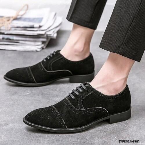 Designer British Retro Pointed Lace Up Oxford Shoes Men Casual Loafers Business Formal Dress Footwear Sapatos Tenis Masculino