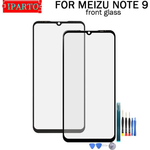For Meizu NOTE 9 Front Glass Screen Lens 100% New Front Touch Screen Glass Outer Lens for Meizu NOTE 9 +Tools