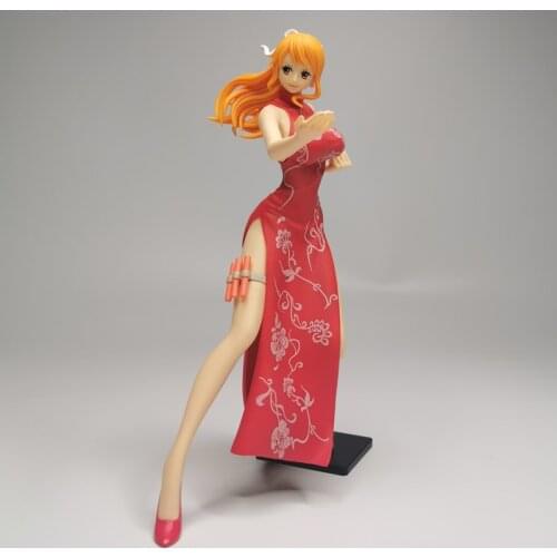 22CM Nami Glitter & Glamours Kung Fu Style Original PVC Action Figure Collection Toys For Children Gifts