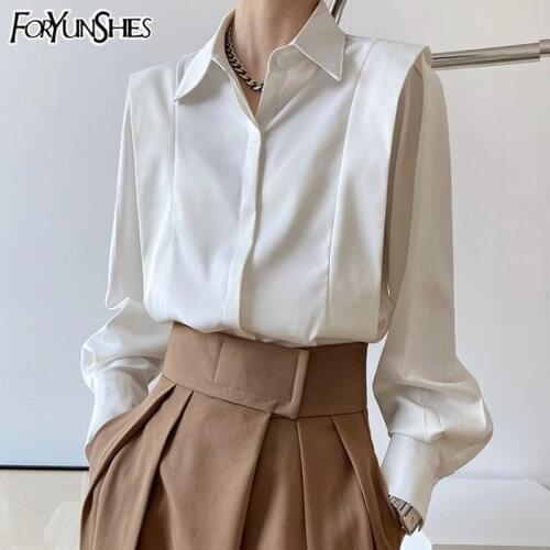 Атласные блузки FORYUNSHES China At AliExpress