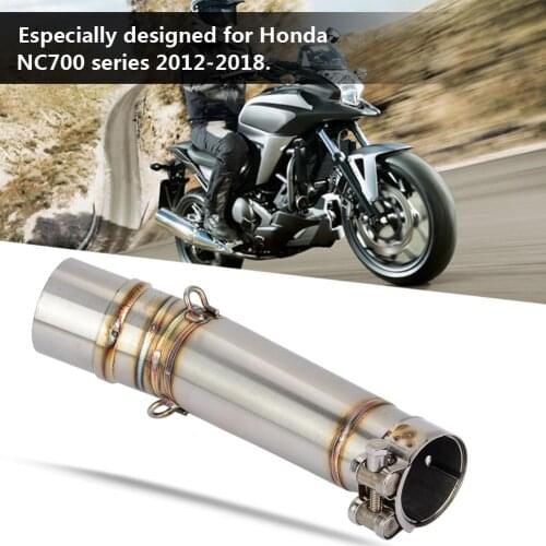 Motorcycle Exhaust Muffler Middle Pipe Mid Connector for Honda NC700S NC700X CTX700 NC750S Exhaust Middle Pipe 51mm