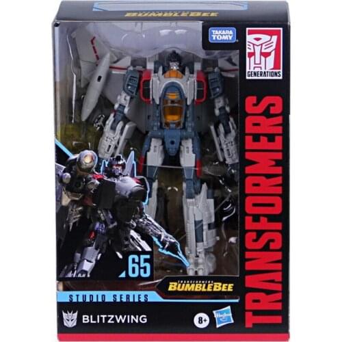 Hasbro Transformers Toys Studio Series SS65 Voyager Class Transformers: Bumblebee Movie Blitzwing Action Figure toy for children