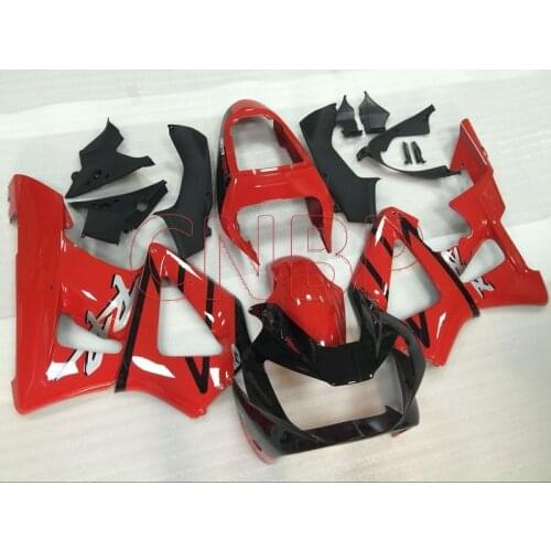 Fairing Kits CBR 929RR 2000 - 2001 Red Black Bodywork CBR 929 01 Fairing for Honda Cbr929RR 2001 no paint
