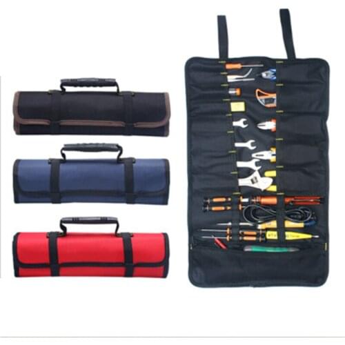Multifunction Oxford Cloth Folding Wrench Bag Tool Roll Storage Pocket Tools Pouch Portable Case Organizer Holder