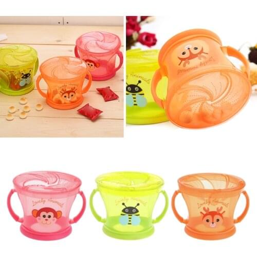 Soft Food Bowl Children Snack Spilled Cup Leak Proof Baby Snack Box Container F3ME