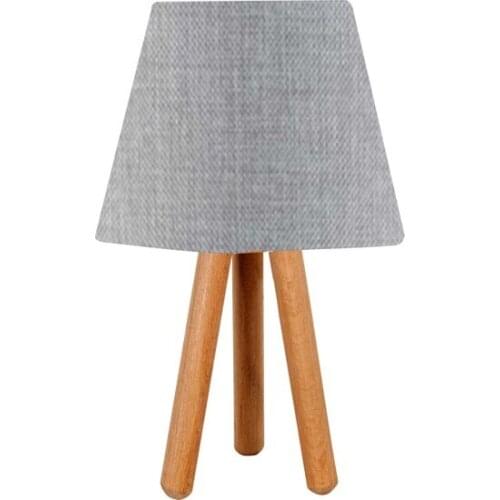 New 3 to Legged Tripod Wood Lampshade Table Lamp Grii Lampshade