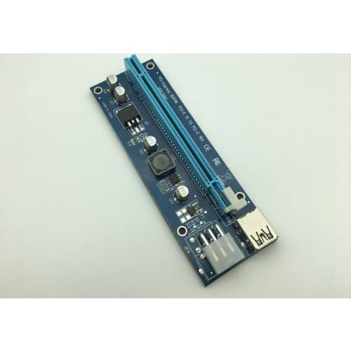 New PCI-E Express 1x to 16x Powered Extender Riser Adapter Card USB 3.0 Cable 60cm PCIe Riser Card for Bitcoin BTC Miner Mining