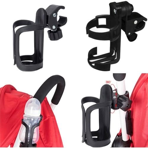 New Baby Stroller Cup Holder Rack Bottle Universal 360 Rotatable Cup Holder for Pram Stroller Carrying Milk Bottle Cart