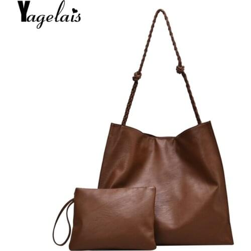 Casual Large Capacity Women Handbag Soft PU Leather Female Shoulder Bags Ladies Mom Big Totes Black Crossbody Bag Bolsas
