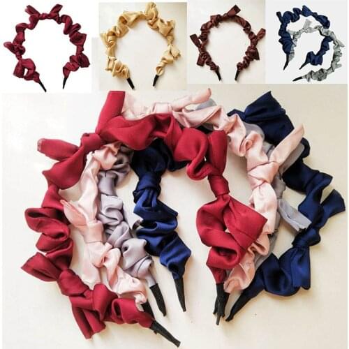 SOFT ALICE BANDS Korean KNOTTED GIRL HEADBAND SCHOOL HAIR BAND FABRIC BOW
