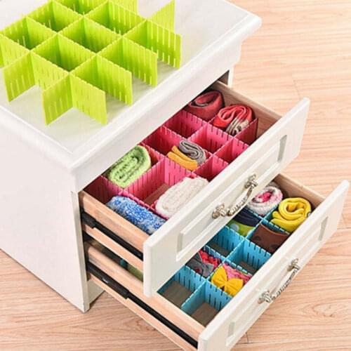 Adjustable Plastic Drawer Dividers organiser Retractable Stretch Storage Partition Board Multi-Purpose DIY Home Office Kitchen