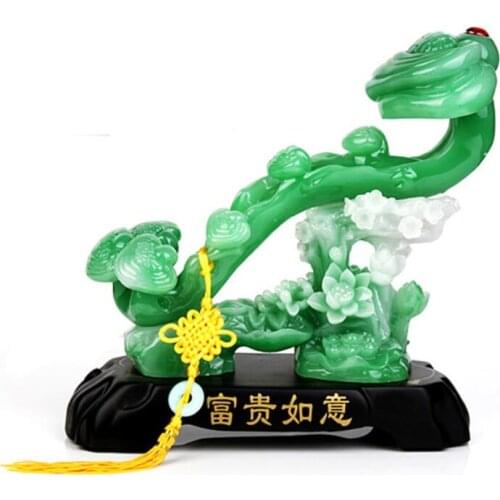Rich Jade Recruitment Gifts for Modern Point Home Decoration and Handicraft Relocation craft decorations cculpture statue