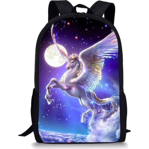 3D Unicorn Backpack For Girls Cute Cartoon Customed Logo School Bags For Teenagers Boys Large Capacity Schoolbag Bagpack Mochila