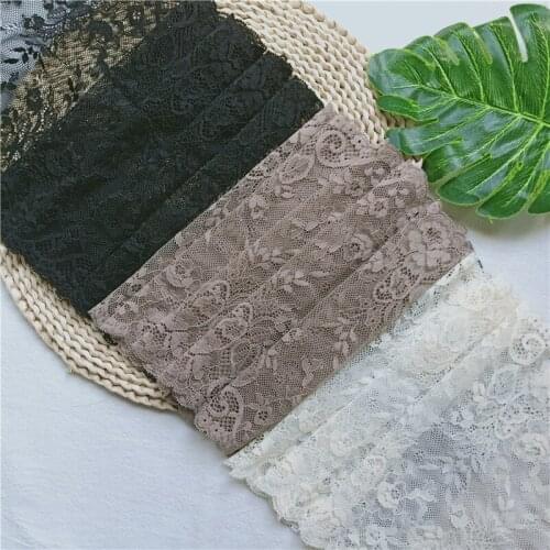 22cm Mesh Stretch Lace Fabric Hometextile Wide Decorative Sewing Material Accessories Used For Clothing And Underwear E1674