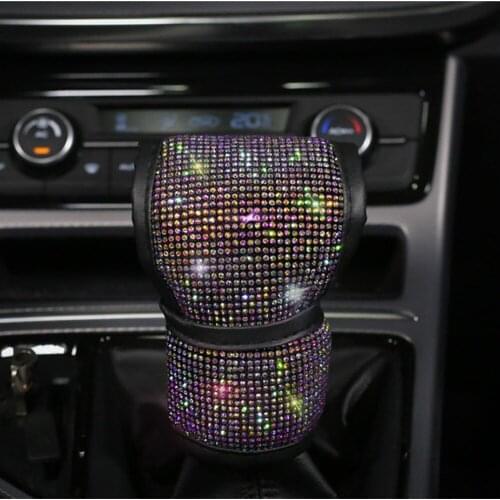 Bling Diamond Car Handbrake Grips Cover Crystal Diamond Gear Shifter Hand Brake Girls Women Car Interior Accessories