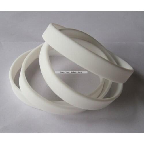 Stock Sell Drop Ship White Blank Sweat Hand Wristbands Cheap Gift Fashion Silicone Bracelet 5pcs/Lot