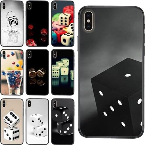 Discount Online Soft Phone Skin dice Pattern For Galaxy S30 S21 S20 Fe S10 S10E S9 S8 S7 S6 Edge Lite Plus Ultra