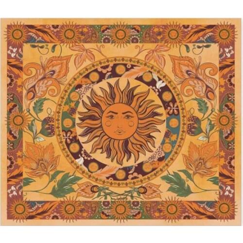 Unique Sun Pattern Decoration Background Cloth 3D Printing Home Mural Tapestry Wall Hanging Cloth