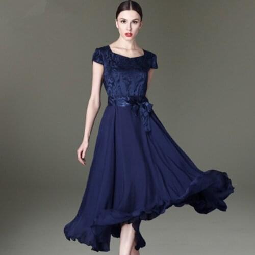 Woman summer long dress women elegant dress and ladies dress Vintage slik dress for women