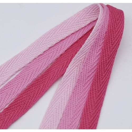 1.5cm wide 50 yards/lot 21 yarns herringbone pure cotton ribbon edge-wrapping strips one lot one color