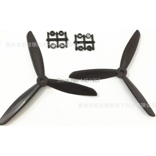 10Pair(20pcs) 6045 6x4.5 Inch 3 Blade Prop CW CCW Direct Drive Plastic Propeller For RC Quadcopter Wholesale Promotion