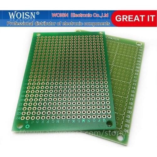 100pcs 5x7cm 5*7 Double Side Prototype PCB diy Universal Printed Circuit Board In Stock