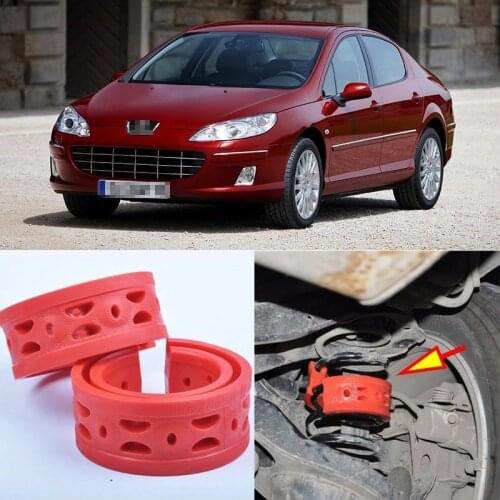 2pcs Rear Air Suspension Shock Bumper Spring Coil Cushion Buffer For Peugeot 407