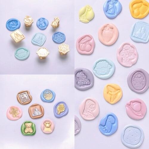 3D Embossed Wax Seal Stamp Sealing Stamp Head Cards Envelopes Wedding Invitations Scrapbooking