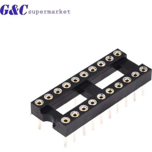 5/10/20/50PCS Round Hole 20pin Pitch 2.54mm DIP IC Sockets Adaptor
