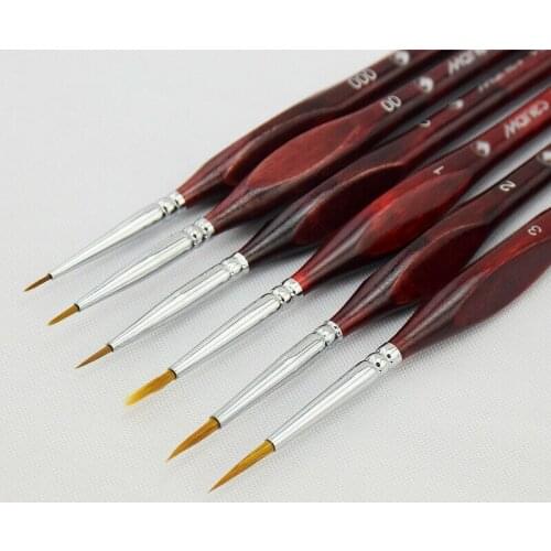 6Pcs/Set Fine Hand-painted Thin Hook Line Pen blue Baton Drawing Art Pen Paint Brush Art Supplies Nylon Brush Special Offer