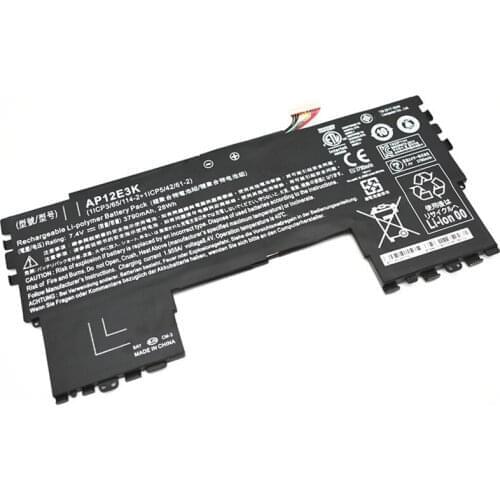 AP12E3K For Acer Aspire S7 S7-191 Ultrabook 11" 1/CP3/65/114-2 1/CP5/42/61-2 7.4V 28WH 3790mAh Laptop Battery