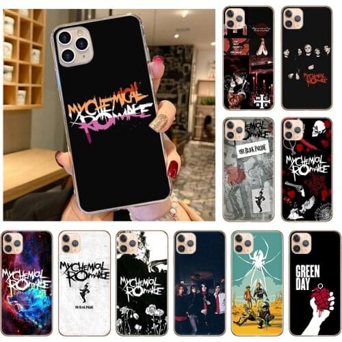 Phone Case For iPhone 12 11 Pro XS Max X XR SE2020 12mini 7 8 6s Plus 5s Super My Chemical Romance Silicone TPU Soft Back Cover
