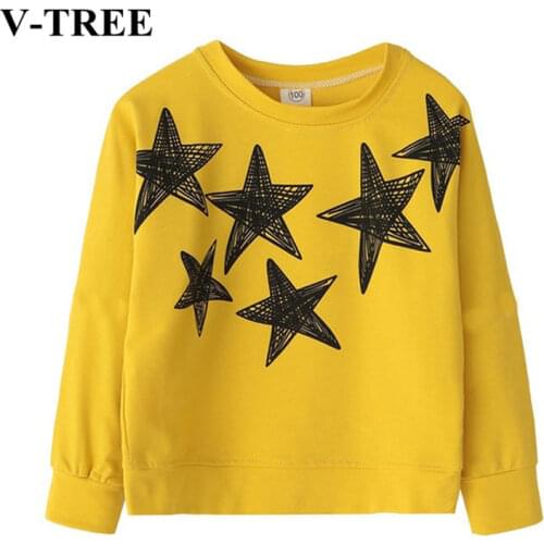 V-TREE Children Shirts Long Sleeve Shirts For Girls 2-10 Years Teenager Tops Cotton Kids Blouse Baby T-shirt Clothing Outerwear