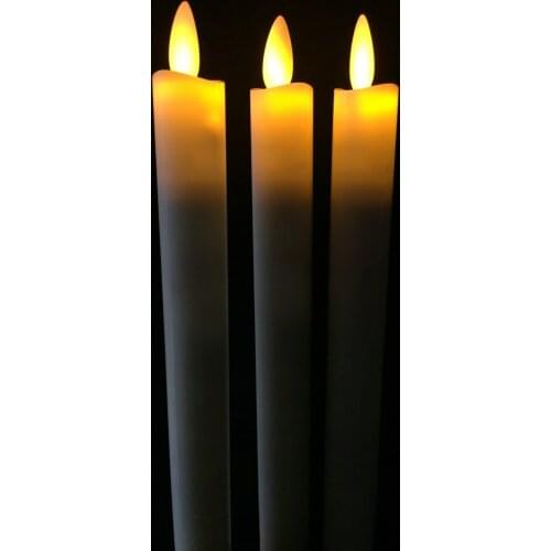 8" Swing Electronic Flameless Moving Wick Dancing Flame Led Taper Candlestick light Home Wedding Christmas party table decor21CM