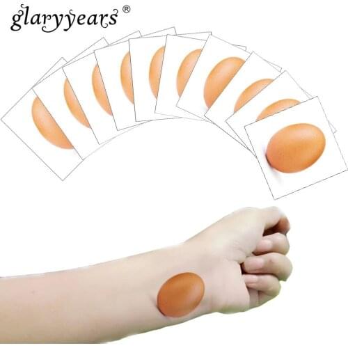 Glaryyears 10 Pieces / Set World Record Egg Temporary Tattoo Sticker Fake Tatoo Flash Tatto Waterproof Small Body Art Men Women