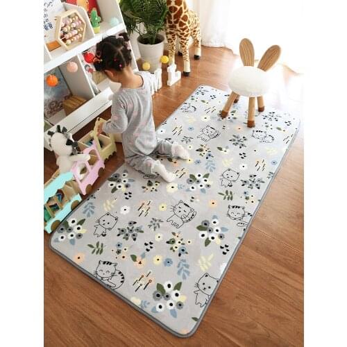 Bedroom living room floor mats tatami bedside blankets in autumn and winter, large areas of household childrens crawling mats