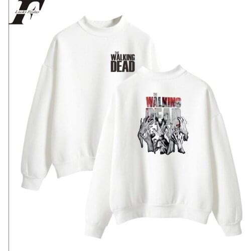 The Walking Dead New Arrive Oversize Turtlenecks Hoodies Sweatshirts Women/Men Hoodies Loose Casual Sweatshirts