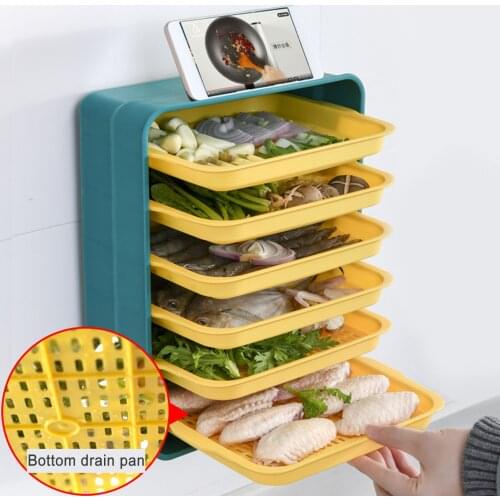 Wall Mounted Side Dish Plate Kitchen Side Dish Stackable Fruit Serving Tray Cooking Plate Hot Pot Side Dish Plate Serving Tray