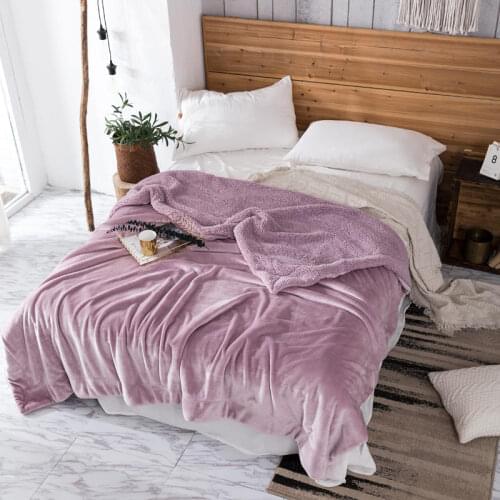 Bonenjoy Throw Blanket High Quality Thicken Bedspread High Density Blankets Super Soft Flannel Blanket For the Sofa/Bed
