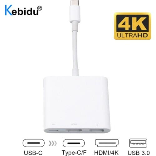 USB Type C Hub Converter USB C Type To USB 3.0/HDMI-compatible/Type-C Female Charger Adapter Cable 4K 1080P for Macbook