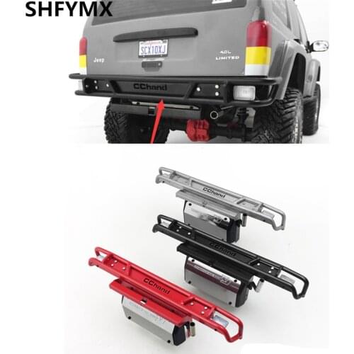 RC Car Metal Rear BUMPER Assembly For 1:10 RC Crawler Car AXIAL SCX10 II XJ 90046-90047 JEEP CHEROKEE TOYS Truck