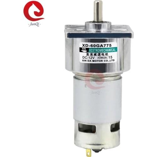 12V/24V DC Gear Reducer Moter 775 High power and large torque Speed Motor 35W 5/10/15/30/50/100/200/300/400 Rpm，60GA775 dc motor