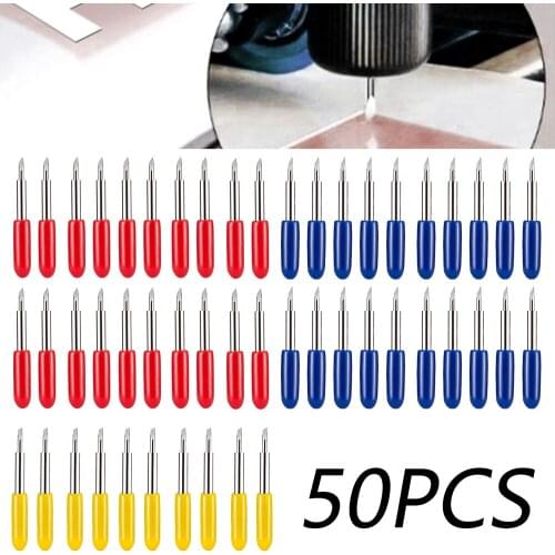 50pcs 30/45/60 Degree Roland Cricut Cutting Plotter Vinyl Blade Cutter Knife Blades Cricut Machine Milling Cutter Carving Tools