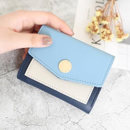 Luxury Womens Wallet Korean Version Cute Small Short Wallet Women Simple Wallets Ladies credit Card Holder Coin Purse Money Bag