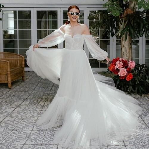 Country Wedding Dresses Sweetheart A Line Sweep Train with Detachable Sleeve Garden Beach Boho Bridal Gowns Plus Size