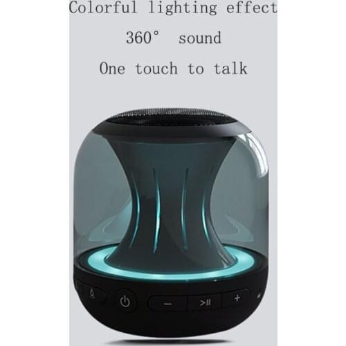 LED Light Effect Bluetooth Wireless Speaker With Colorful Light Flashing Portable Bluetooth Speaker Mini Small Home Subwoofer