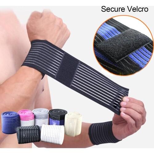 1 Pcs Men Women Wrist Band Elastic Bandage For Hand Wrist Strap Wrap Brace Fitness Wristband Sport Gym Tennis Wrist Support
