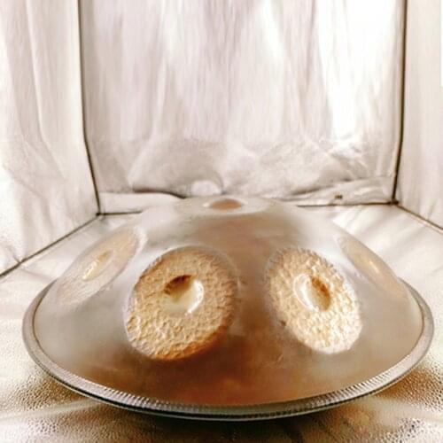 12 Tune Tongue Drum Hand Drum D minor with Retractable Stand Carrying Bag Drumsticks Percussion Instrument